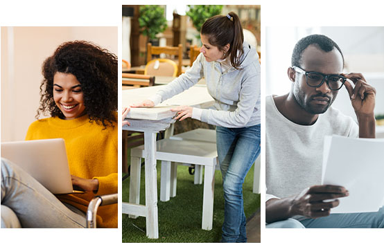 people sitting on patio furniture